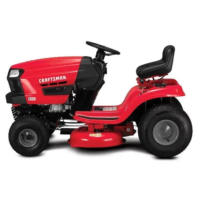 CRAFTSMAN T100 36 - Inch 11.5 HP Gas Riding Lawn Mower Briggs & Stratton Engine Manual 7 - Speed Transmission - Decindoor