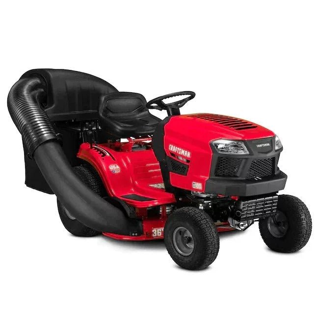 CRAFTSMAN T100 36 - Inch 11.5 HP Gas Riding Lawn Mower Briggs & Stratton Engine Manual 7 - Speed Transmission - Decindoor