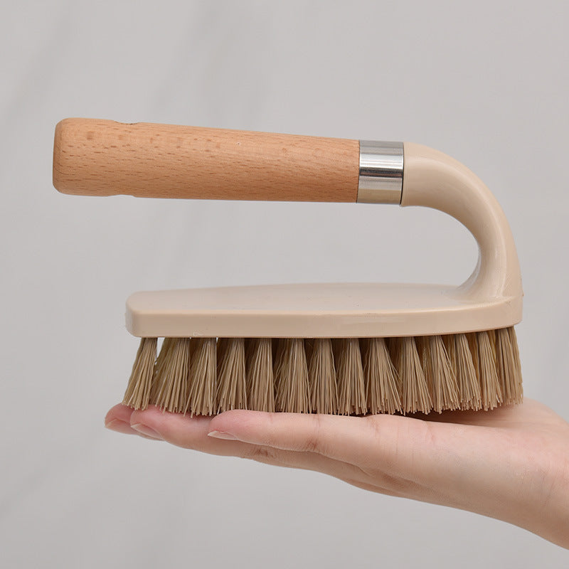 LM Center's Wooden Laundry Brush, Shoes, Multi-Purpose Cleaning Brush, Bathroom Floor Brush