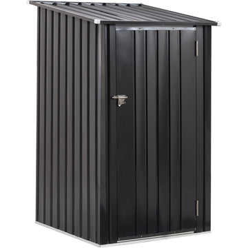Metal Firewood Storage Shed - Decindoor