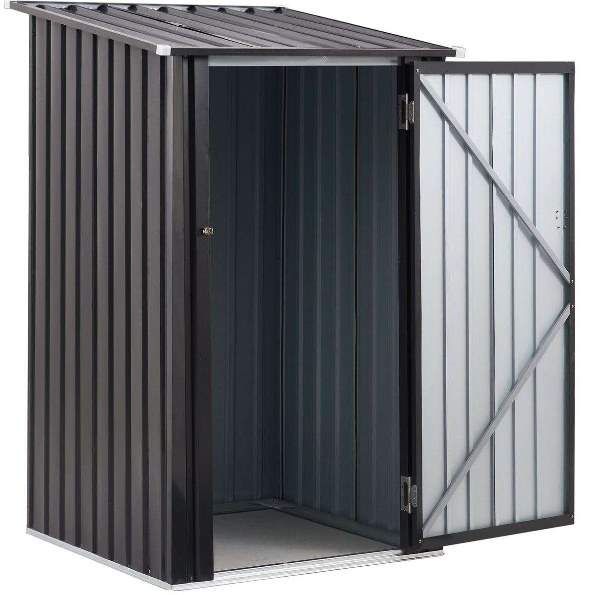 Metal Firewood Storage Shed - Decindoor