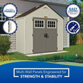Suncast BMS8400D “4 x 8” Tremont Storage Shed - Decindoor