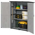 Outdoor Wooden Garden Storage Shed with Lockable Doors & Shelves - Decindoor
