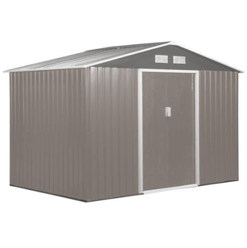 Large Outdoor Garden Storage Shed with Lockable Double Doors - Decindoor