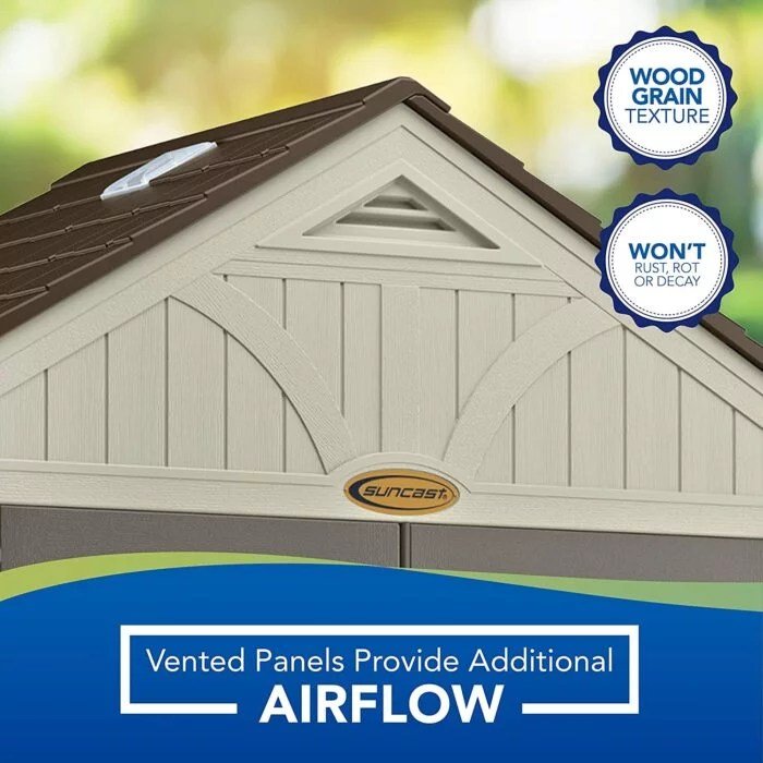 Suncast BMS8400D “4 x 8” Tremont Storage Shed - Decindoor