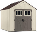 Suncast BMS8100 8 ft. x 10 ft. Tremont Resin Outdoor Storage Shed with Skylights - Decindoor