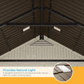 Suncast BMS8100 8 ft. x 10 ft. Tremont Resin Outdoor Storage Shed with Skylights - Decindoor
