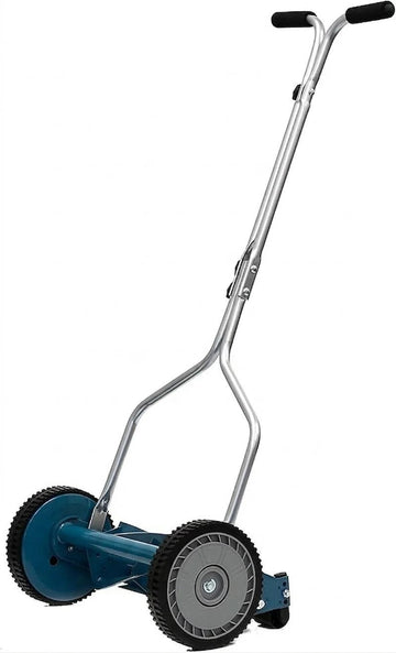 LMcenter's CompactCut 14” Manual Reel Lawn Mower – 4 Blade Lightweight Push Grass Cutter for Small Lawns