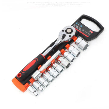 LMcenter's 12-Piece Ratchet Socket Wrench Set – Alloy Steel Repair Tool Kit