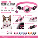 Adjustable AirTag cat collar suitable for kittens and adult cats