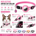 Adjustable AirTag pet collar suitable for kittens and adult pet