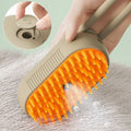 Anti-shedding steam brush for cats and dogs