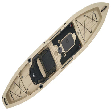 ASCEND 12T 12-Foot Sit-On-Top Fishing Kayak with Tunnel Hull Design, Rod Holders & Adjustable Seat