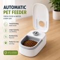 Automatic pet feeder with portion control food freshness and easy cleaning benefits
