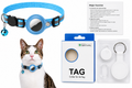 Complete pet tracking collar kit with AirTag holder and accessories