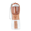 Portable pet hydration bottle for hiking and road trips