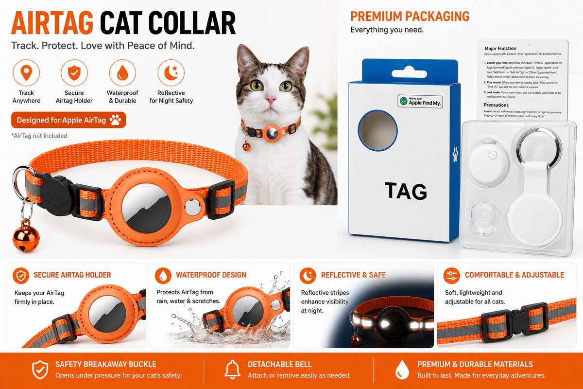 Reflective pet collar designed for nighttime visibility and safety