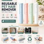 Reusable pet hair remover roller for dogs and cats