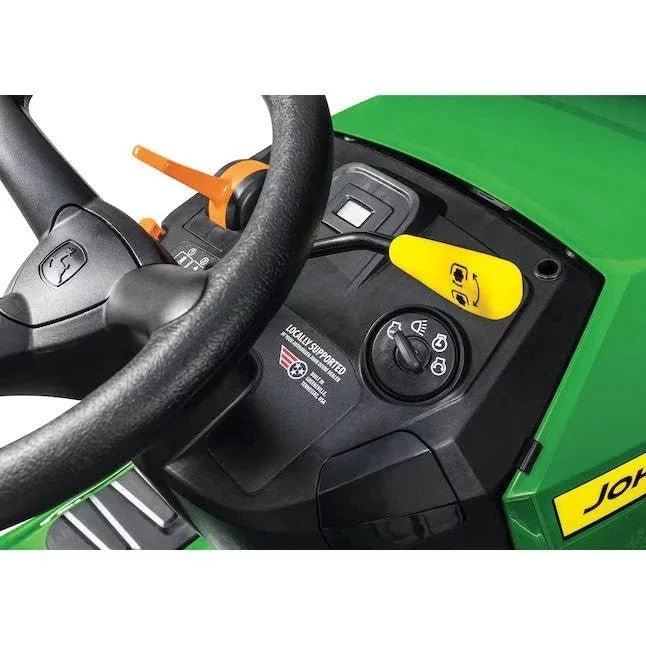 John Deere S100 42 - Inch 17.5 HP Gas Riding Lawn Tractor Hydrostatic Transmission - Decindoor