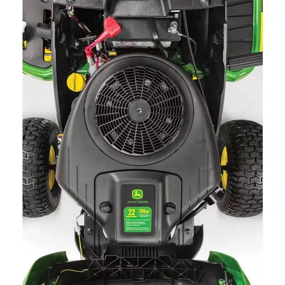 John Deere S100 42 - Inch 17.5 HP Gas Riding Lawn Tractor Hydrostatic Transmission - Decindoor