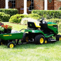 John Deere S100 42 - Inch 17.5 HP Gas Riding Lawn Tractor Hydrostatic Transmission - Decindoor